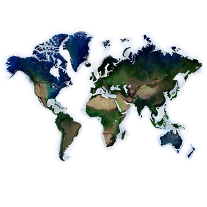 Map Of The World C PNG Image