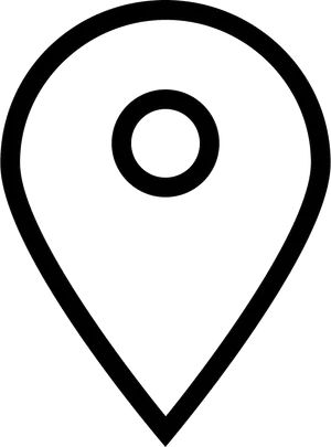 Map Pin Outline Icon PNG Image