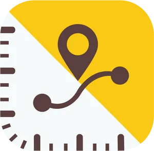 Mapand Route Icon PNG Image