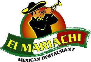 Mariachi Musician Mexican Restaurant Logo PNG Image