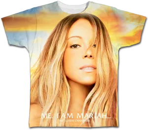 Mariah Carey Elusive Chanteuse T Shirt PNG Image