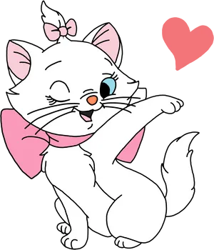 Mariethe Aristocatwith Heart PNG Image