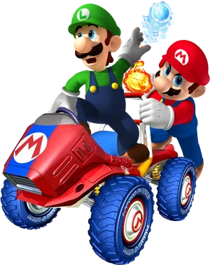 Mario Luigi Kart Adventure PNG Image