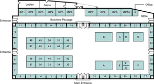 Market Floor Plan Layout PNG Image