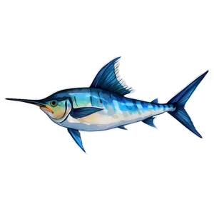 Marlin In Watercolor Png Jmy82 PNG Image