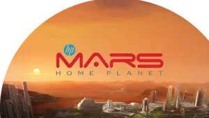 Mars Home Planet Concept Art PNG Image