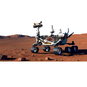 Mars Landscape With Rover Png Swa PNG Image