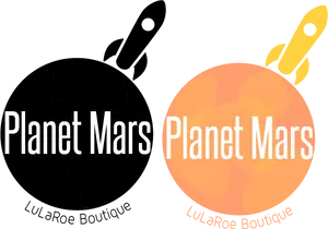 Mars_ Planet_ Rockets_ Lu La Roe_ Boutique_ Logo PNG Image