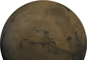 Mars Planet Surface Texture PNG Image