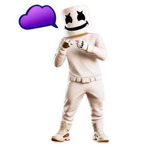 Marshmello Emote Fortnite PNG Mpt78 PNG