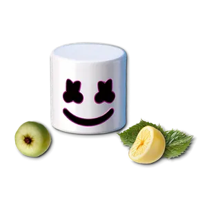 Marshmello Face Emoji Png Iet PNG Image