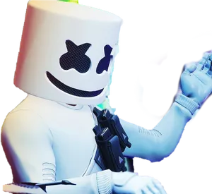 Marshmello Fortnite Crossover PNG Image