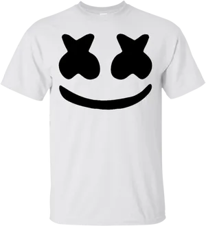 Marshmello Smile Icon T Shirt PNG Image