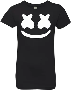 Marshmello Smile Icon T Shirt PNG Image