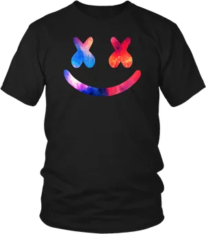 Marshmello Smile T Shirt Design PNG Image