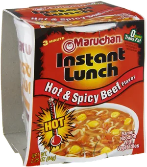 Maruchan Instant Lunch Hot Spicy Beef Flavor PNG Image