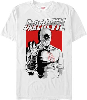 Marvel Daredevil Graphic Tee Design PNG Image