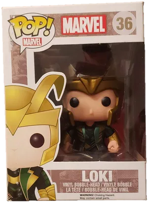 Marvel Loki Funko Pop36 PNG Image