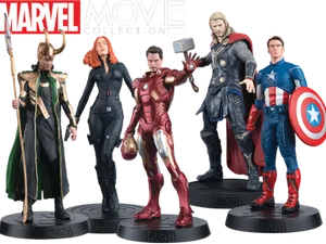 Marvel Movie Collection Figurines PNG Image