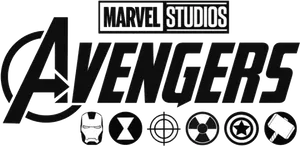 Marvel Studios Avengers Logoand Icons PNG Image