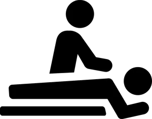 Massage Therapy Icon Black PNG Image