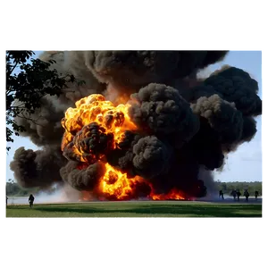 Massive Explosion Scene PNG Hea32 PNG