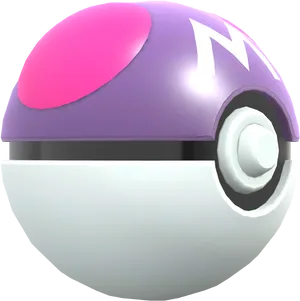 Master Ball Pokemon Item PNG Image