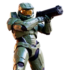 Master Chief Action Pose Png 43 PNG Image