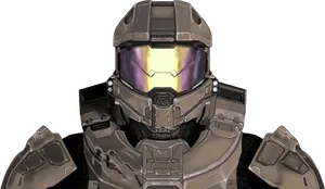 Master Chief Helmet Closeup PNG Image