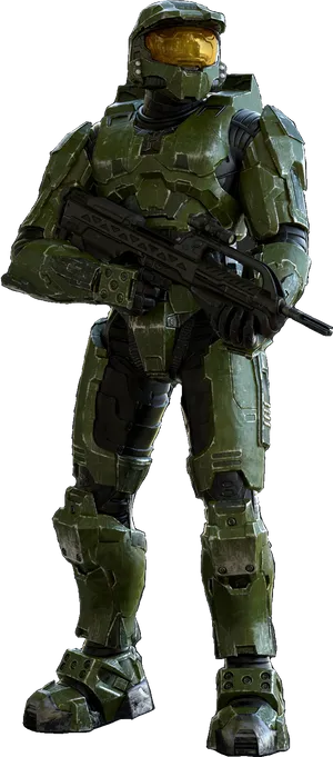 Master Chiefin Armor PNG Image