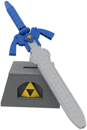 Master Sword Replica Display PNG Image