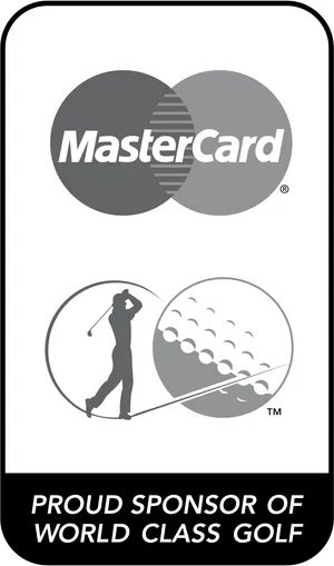 Mastercard Golf Sponsorship Ad PNG Image