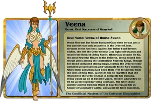 Mastersofthe Universe Veena Card PNG Image