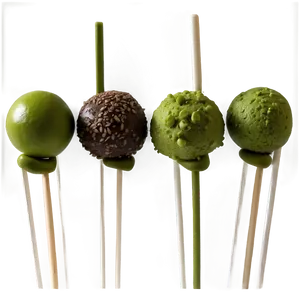 Matcha Cake Pops Png Thl PNG Image