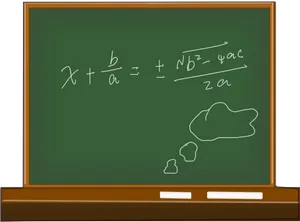 Mathematical Equationon Blackboard PNG Image