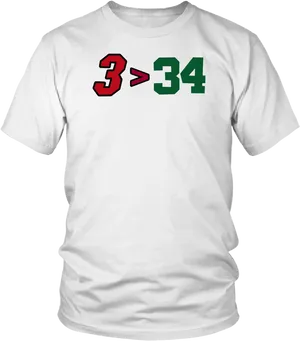 Mathematical Inequality T Shirt Design PNG Image