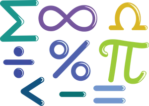 Mathematical Symbols Artwork PNG Image