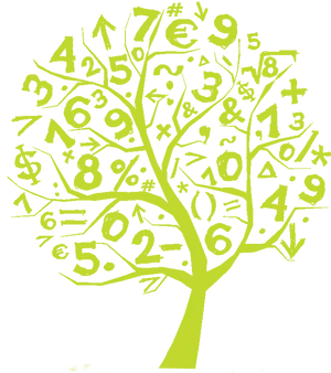 Mathematical Tree Illustration PNG Image