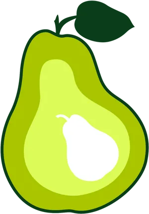 Matryoshka Pear Concept Art PNG Image