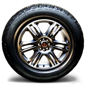 Matte Car Wheel Png 06122024 PNG Image