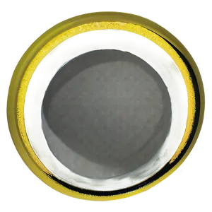 Matte Yellow Circle Visual Png Utf67 PNG Image