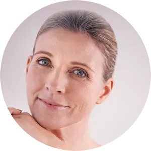 Mature Woman Confident Smile PNG Image