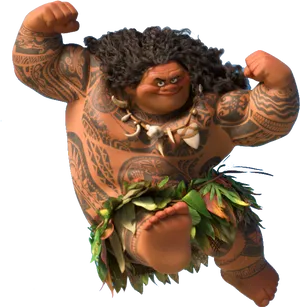 Maui Power Pose Moana PNG Image