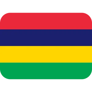 Mauritius Flag Representation PNG Image