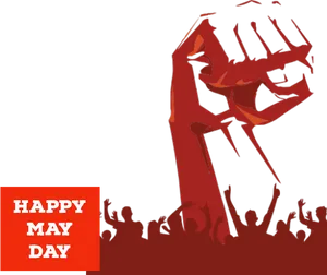 May Day Celebration Graphic PNG Image