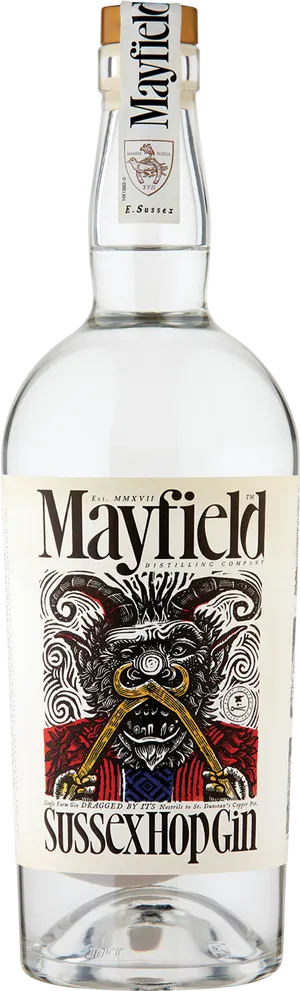 Mayfield Sussex Hop Gin Bottle PNG Image