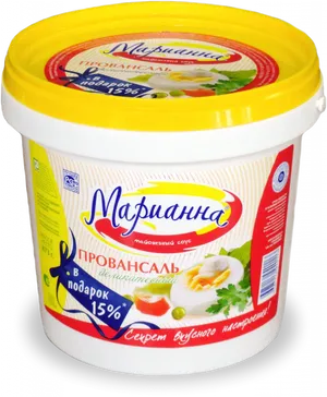 Mayonnaise Container Provansal Style PNG Image