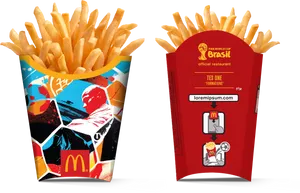 Mc Donalds F I F A World Cup Fries Packaging PNG Image