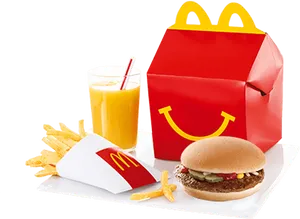 Mc Donalds Happy Meal Set PNG Image