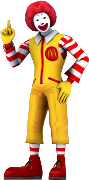 Mc Donalds Iconic Clown Mascot PNG Image